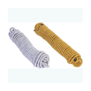 Cordon en macramé tressé de 4 mm, couleur or, finition enduite, haute ténacité, recyclable, personnalisable pour sacs, vêtements, chaussures, maison - Product Image 5