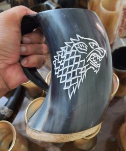 TAZA DE CUERNO DE USUARIO CON ASA PARA CERVEZA Café a precio mayorista Tazas de jarra de café para beber vikingo - Product Image 5