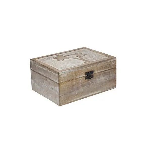 Indian handicraft with lid wood box with carving and inlay work for storage amber with customized design