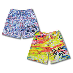 Pantalones cortos de malla con logotipo personalizado, pantalones cortos de verano de poliéster con estampado de alta calidad para hombre - Product Image 4