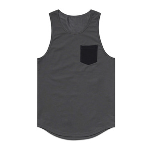 Débardeur de sport pour homme 2026 de haute qualité, style décontracté, coupe musclée, taille XL, avec poche avant, imprimé, tricoté, respirant - Product Image 1