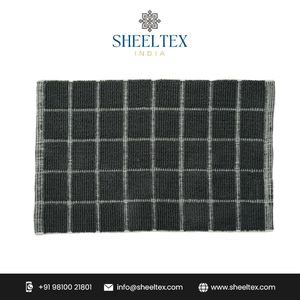 Tapis de bain 100% coton de la meilleure qualité du fournisseur en gros tissé à la main avec un design moderne à bas prix disponible - Product Image 2