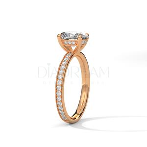อินเทรนด์วงรีและรอบตัดรัศมีเพชร Moissanite เพชร VVS ชัดเจน14KT สีขาวทองคลาสสิกหมั้นเครื่องประดับ - Product Image 6