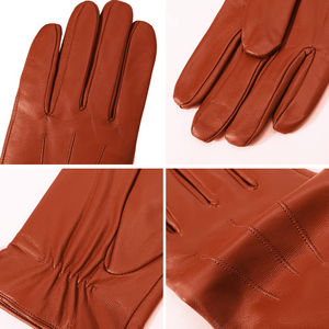 El Mejor Producto, guantes de moda de cuero de último diseño, guantes de moda de cuero de tacto ultrasuave transpirables de alta costura para hombres - Product Image 5