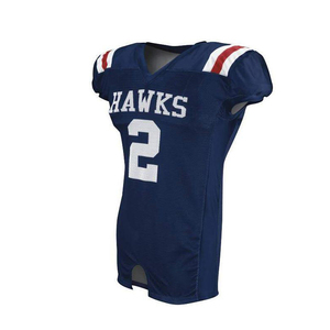 Maillot de football américain de ville prêt à l'emploi Gants sur mesure Chiffres brodés Tissu en maille à manches courtes pour les matchs d'équipe - Product Image 3