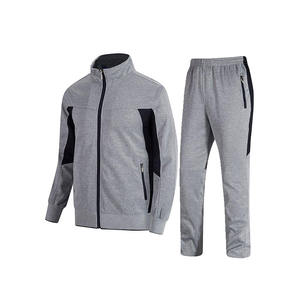 ชุดวอร์มผู้ชายแบบซิปสั่งทำราคาส่ง ผ้าระบายอากาศใส่สบาย แฟชั่นลำลอง บริการ OEM - Product Image 1