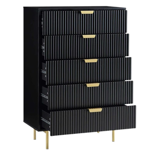 Solid <b>Wood</b> Modern Design <b>Chest</b> Drawers-Handmade Adjustable Eco-Friendly Durable Storage for Home Furniture Living Room Apartment - Product Image 2