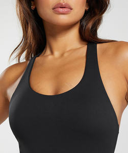 Solid Color Plain Deep O Neck <b>Women</b> Casual Wear Tank <b>Top</b> High Quality <b>Low</b> Price <b>Women</b> Tank <b>Top</b> - Product Image 5