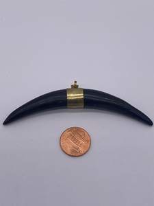 Colgante de hueso de camello de alta calidad hecho a mano Natural con trabajo de latón de la India joyería de hueso de búfalo regalo de Navidad - Product Image 2