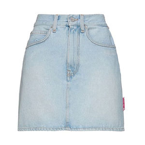 Falda Vaquera a Cuadros para Mujer, Diseño Largo y Corto, Ecológica, Transpirable, Informal, para Calle, con Costuras Elegantes y Detalle en la Cintura - Product Image 1