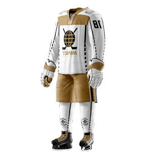 ชุดกีฬาโพลีเอสเตอร์พิมพ์ลายพิมพ์ซับลิเมชันสำหรับผู้ใหญ่เสื้อกีฬาน้ำแข็งสำหรับฤดูหนาว - Product Image 2