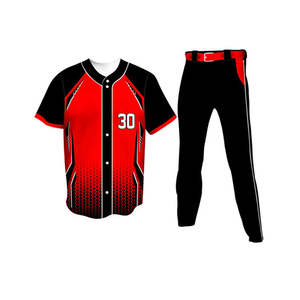 Service OEM Nouveau design Haute qualité Maillot de baseball uniforme pour hommes Respirant Vente en gros Vêtements de sport bon marché Ensembles Logo personnalisé - Product Image 1