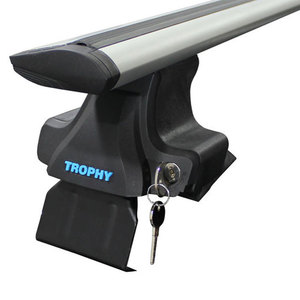 Barras Transversales de Techo de Aluminio Anodizado de Alta Resistencia TrophyBars de 120 cm, Portaequipajes para Mazda 6 Sedán 1988-2002 - Product Image 4