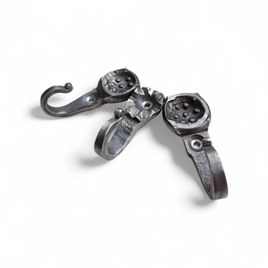 Ganchos de hierro pulido en forma de J, estilo vintage, hechos a mano y personalizados, para entrada, armario, organizador de cocina, decoración del hogar, uso exterior - Product Image 2