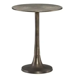 Nouveau design, style moderne, table basse unique en métal, mode moderne, table d'appoint centrale ronde en aluminium plaqué or, meubles - Product Image 5