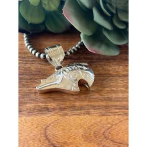 Collier pendentif animal en argent sterling Alonzo Mariano, ethnique, tendance, classique, religieux, avec accent de diamant et de perle, cadeau d'anniversaire - Product Image 4