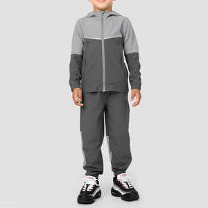 Conjunto de Chaqueta y Pantalones Cortavientos para Adultos, Personalizado, para Entrenamiento, Estilo Urbano, con Cierre, Logotipo, Forro Polar Informal, Secado Rápido, 100% - Product Image 1