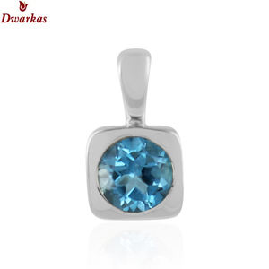 Personnalité fine bijoux de mode 925 argent sterling tanzanite naturelle pierre précieuse pendentif prêt stock prix pas cher - Product Image 4