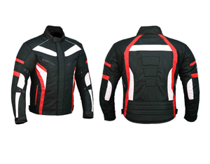 Veste de moto de style cruiser été/hiver coupe décontractée couture rétro certifiée CE ignifuge anti-UV - Product Image 1