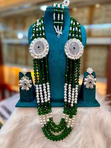 Collier en plaqué or vintage de Dubaï pour femmes, perle classique en zircon et diamant sur chaîne en alliage, cadeau d'anniversaire de mariage. - Product Image 6