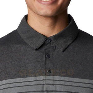 Camiseta informal para Polo de calidad superior para hombre, tejido de punto transpirable ajustado con patrón sólido - Product Image 6