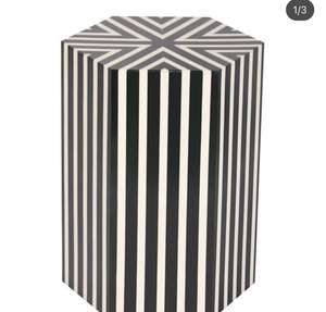 Ilumine su sala de estar con un taburete único con incrustaciones de hueso de forma cuadrada, muebles, taburete lateral de mesa con incrustaciones de hueso para un tamaño personalizado - Product Image 2