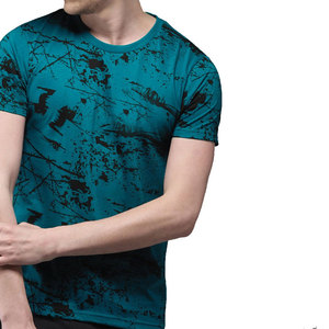 เสื้อยืดลำลองผู้ชายคุณภาพสูง พิมพ์ลายแบบซับลิเมชั่น คอกลม แขนสั้น ผ้าโพลีเอสเตอร์ สำหรับกิจกรรมกลางแจ้ง - Product Image 1