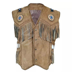 2025 último diseño transpirable Chaleco de cuero de vaquero buena calidad personalizado más vendido Chaleco de invierno al por mayor - Product Image 1
