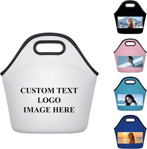 Sac à déjeuner en néoprène, sac isotherme pour déjeuner, sac à déjeuner durable et imperméable, boîte à déjeuner, étui de transport, logo personnalisé - Product Image 5