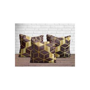 Ensemble de taies d'oreiller triples à motifs géométriques modernes Ensemble de literie confortable - Product Image 1