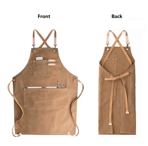 2025 Custom Waterproof <b>Canvas</b> Cooking Kitchen <b>Apron</b> With Logo - Product Image 6
