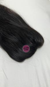 Topper de Encaje Premium de 1.5x4 Pulgadas con Partidura, Cabello Humano Virgen Natural 1B, de 16 a 24 Pulgadas - Product Image 6