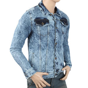 Chaquetas vaqueras de hombre al por mayor de último estilo precio razonable/Diseño de buena calidad Chaquetas vaqueras de hombre ajustadas de manga larga - Product Image 2