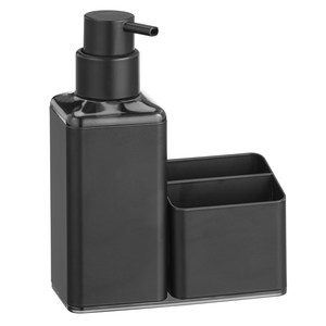Dispensador de Jabón Rectangular Moderno Negro en Oferta, Bomba Dispensadora de Jabón de Metal de Alta Calidad para Baño y Cocina de Casa y Hotel - Product Image 1