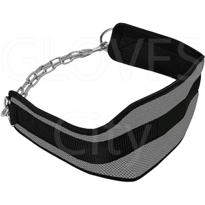 Superb Quality Heavy Duty Neoprene Dip <b>Belt</b> With <b>Chain</b> Industrial Strength GLOVES City Training Weightlifting Dip <b>Belts</b> 2025 - Product Image 1