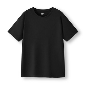 2025 Nueva camiseta de manga corta de algodón puro para hombre de primavera Top blanco sólido con tela de punto hecha en Ram Industry - Product Image 1