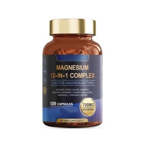 Cápsulas de Glicinato de Magnesio Complejo, Apoyo al Bienestar Mineral, Suplemento Natural para el Cuidado de la Salud, OEM, Marca Privada, Empaque Personalizado - Product Image 2