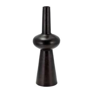 Jarrón de flores negro de Pilar Simple, accesorios de decoración Interior para el hogar, jarrones de flores de plantas artificiales decorativas, maceta de mesa - Product Image 5