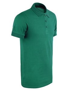 Polos pour hommes %95 coton %5 lycra 180 GSM couleur verte - Product Image 2