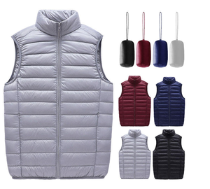 Veste sans manches légère pour hommes pour l'automne et l'hiver Gilet en duvet pour hommes de qualité supérieure coupe-vent et confortable - Product Image 4