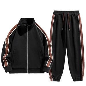 Conjuntos Deportivos de Invierno Personalizados al por Mayor, Estampados, 100% Algodón, en Existencia, Sudadera con Capucha y Pantalones para Hombre - Product Image 2