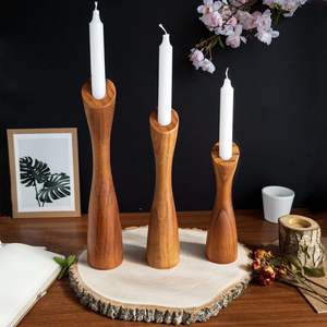 Bougeoirs en bois personnalisés de haute qualité dans diverses formes pour la décoration de la maison les jours de Noël de fête pour la Saint-Valentin vente - Product Image 4