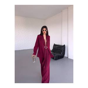 Giacca da donna a doppio Blazer con dettagli scialle accessori per abiti eleganti - Product Image 6