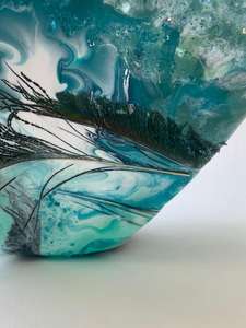 Tazón Decorativo de Resina Epoxi, Hecho a Mano, Ecológico y Personalizable, para Ensaladas, Arroz, Frutas, Decoración de Mesa, en Oferta - Product Image 5