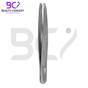 Professional Slant Tip Eyebrow Tweezers Stainless Steel <b>Precision</b> <b>Tool</b> for Hair Removal & Beauty Grooming - Product Image 2