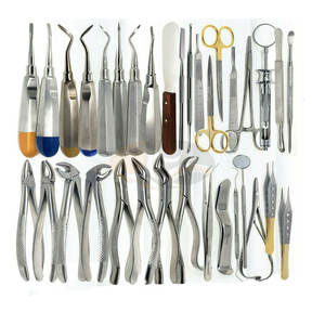 74 PCS Manual Oral Dental Surgery Extracting Elevators Forceps Kit Set Professional Stainless Steel MOL Certified Dental - Product Image 1