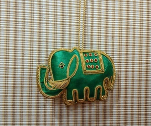 Décorations de Noël en zari vert de style moderne, de haute qualité, vente en gros, prix bas, fournitures de vacances de Noël - Product Image 6