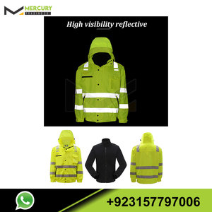 New Style <b>Reflective</b> Hi Vis,winter,workwear Safety Workwear <b>Jackets</b> Green Color <b>Men</b> Quick Dry <b>Reflective</b> <b>Jackets</b> - Product Image 6