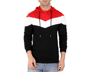 Nuevas sudaderas con capucha de invierno personalizadas, estilo urbano unisex con paneles de colores llamativos, sudaderas de forro polar de corte casual a la moda. - Product Image 2