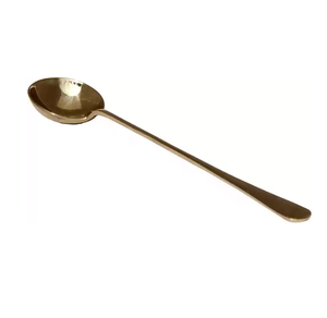 Gold Brass Spoon Tableware Flatware Set Cutlery Spoon <b>Fork</b> Serving Ladle Spoon Top Selling Dinnerware Sets - Product Image 4